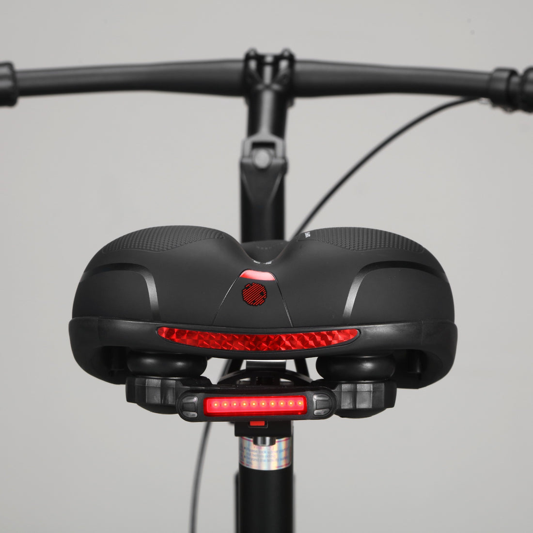 loopfiets volwassenen luxe Loopzo met mand en ringslot zadel met geïntegreerde verlichting