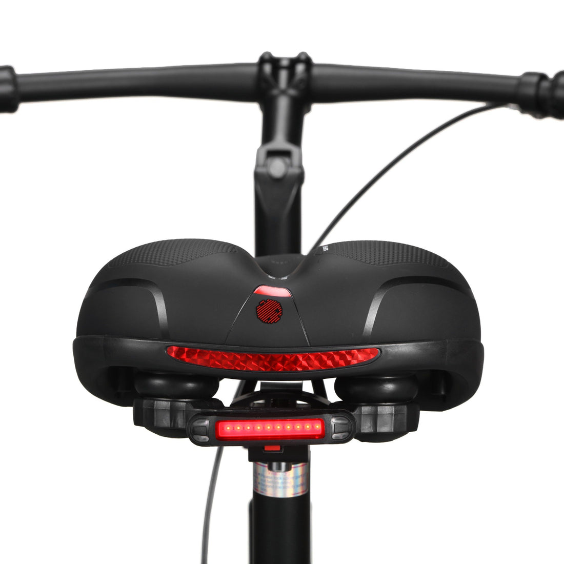 Loopzo loopfiets volwassenen zadel met achterlicht USB C oplaadbaar