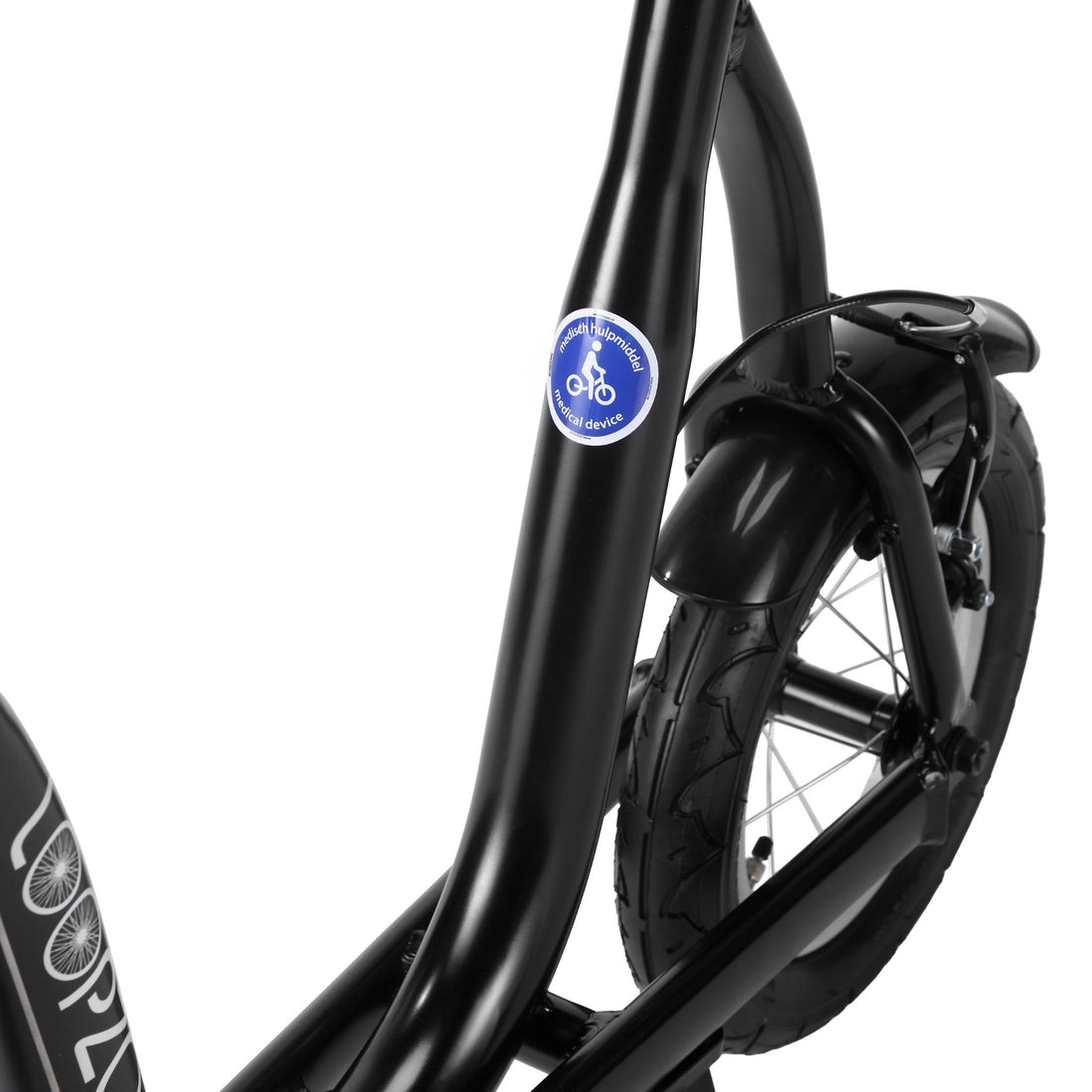 Loopzo loopfiets volwassenen voorzien van sticker voor overal toegang 